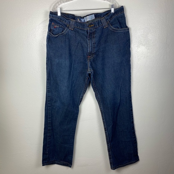 Flame Resistant LAPCO FR Heavy Duty Work Dark Wash Blue Jeans